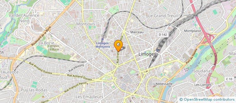 localisation de l'entreprise MONSIEUR CHRISTOPHE LEONARD à LIMOGES
