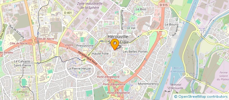 localisation de l'entreprise MONSIEUR CHRISTOPHE LERICHE à HEROUVILLE-SAINT-CLAIR