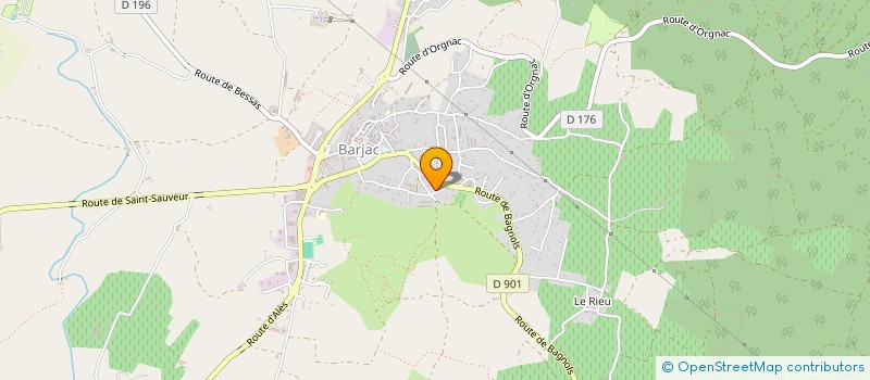 localisation de l'entreprise MONSIEUR CHRISTOPHE LERIVEREND  BARJAC