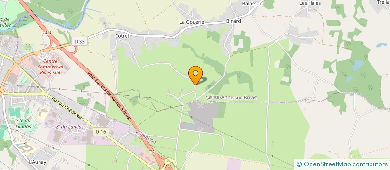localisation de l'entreprise MONSIEUR CHRISTOPHE LEROUX  SAINTE-ANNE-SUR-BRIVET