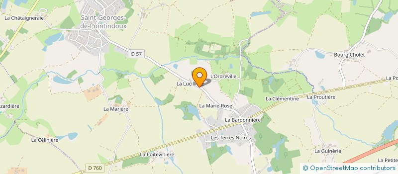 localisation de l'entreprise MONSIEUR CHRISTOPHE LEROZIER  SAINT-GEORGES-DE-POINTINDOUX