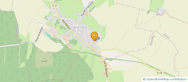 localisation de l'entreprise MONSIEUR CHRISTOPHE LESAGE  WASSIGNY