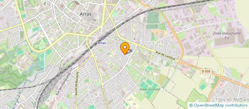 localisation de l'entreprise MONSIEUR CHRISTOPHE LESAGE à ARRAS