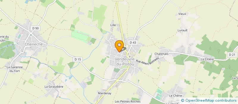 localisation de l'entreprise MONSIEUR CHRISTOPHE LESAGE à SAINT-MARTIN-LA-PALLU