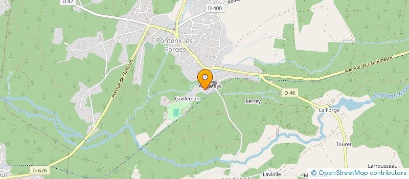 localisation de l'entreprise MONSIEUR CHRISTOPHE LESCARRET  PONTENX-LES-FORGES