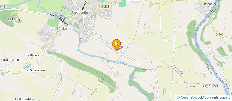 localisation de l'entreprise MONSIEUR CHRISTOPHE LESOURD  ANDOUILLE