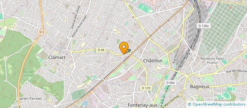 localisation de l'entreprise MONSIEUR CHRISTOPHE LESPRIT  CHATILLON