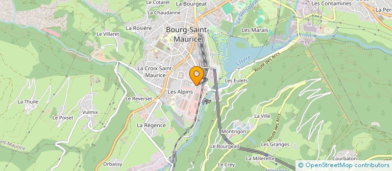 localisation de l'entreprise MONSIEUR CHRISTOPHE LESTAGE  BOURG-SAINT-MAURICE