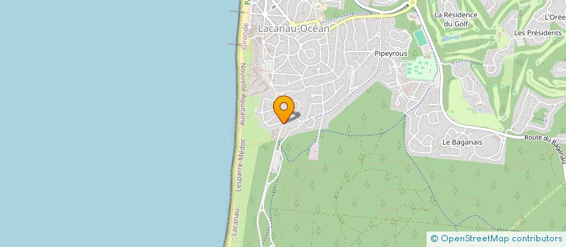 localisation de l'entreprise MONSIEUR CHRISTOPHE LESTELLE  LACANAU