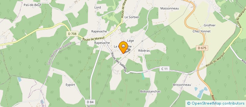 localisation de l'entreprise MONSIEUR CHRISTOPHE LESVIGNES  NONTRON