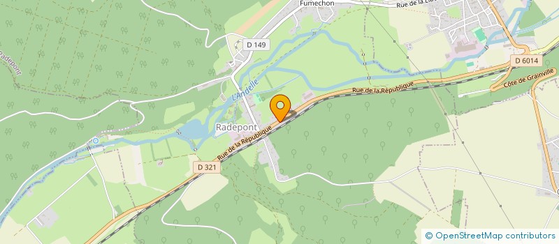 localisation de l'entreprise MONSIEUR CHRISTOPHE LETELLIER  RADEPONT