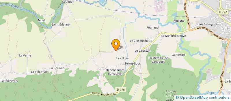 localisation de l'entreprise MONSIEUR CHRISTOPHE LETERTRE  GUER