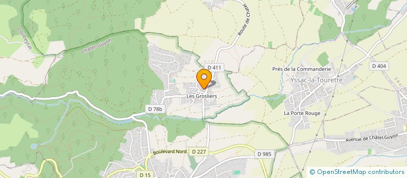 localisation de l'entreprise MONSIEUR CHRISTOPHE LEVADOUX LAURENT  CHATEL-GUYON