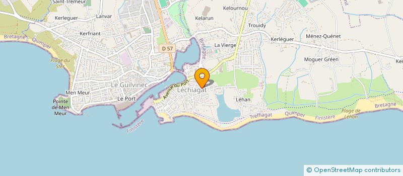 localisation de l'entreprise MONSIEUR CHRISTOPHE LEVEIL  TREFFIAGAT