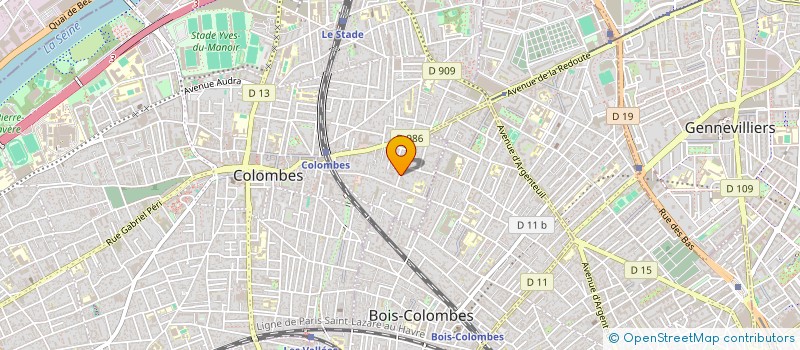 localisation de l'entreprise MONSIEUR CHRISTOPHE LEVEILLE à COLOMBES