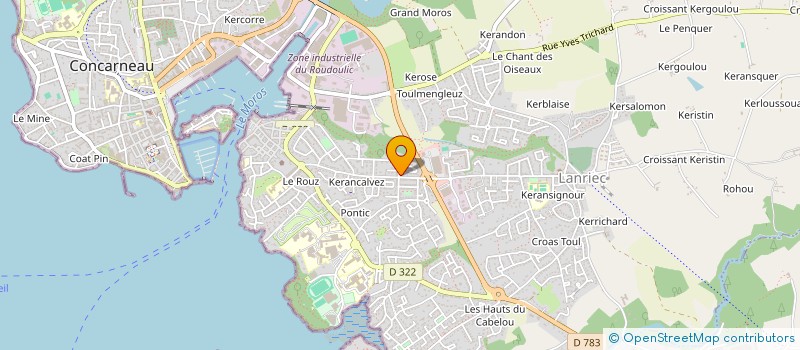 localisation de l'entreprise MONSIEUR CHRISTOPHE LEVENARD  CONCARNEAU