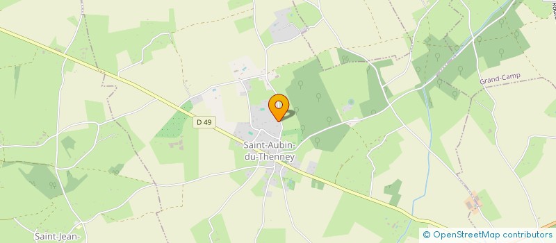 localisation de l'entreprise MONSIEUR CHRISTOPHE LEVEQUE  SAINT-AUBIN-DU-THENNEY