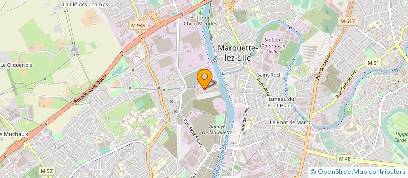 localisation de l'entreprise MONSIEUR CHRISTOPHE LEVEUGLE  MARQUETTE-LEZ-LILLE