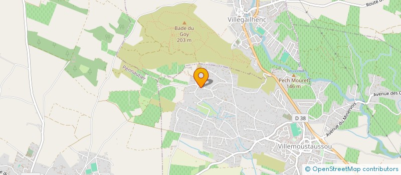 localisation de l'entreprise MONSIEUR CHRISTOPHE LHUILLIER  VILLEMOUSTAUSSOU