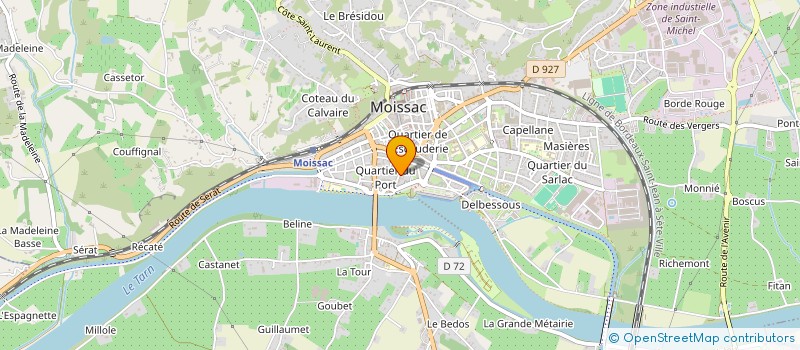 localisation de l'entreprise MONSIEUR CHRISTOPHE LIBERT  MOISSAC