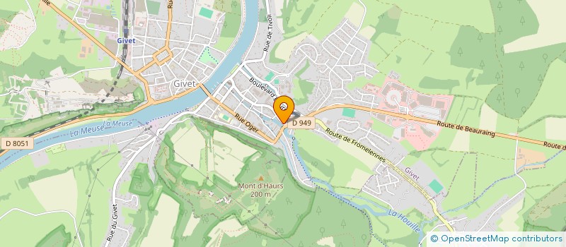 localisation de l'entreprise MONSIEUR CHRISTOPHE LIEGEOIS  GIVET