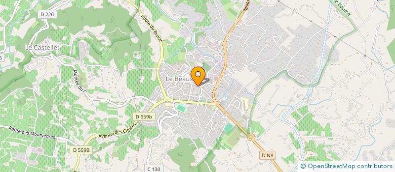 localisation de l'entreprise MONSIEUR CHRISTOPHE LIEUTENANT  LE BEAUSSET