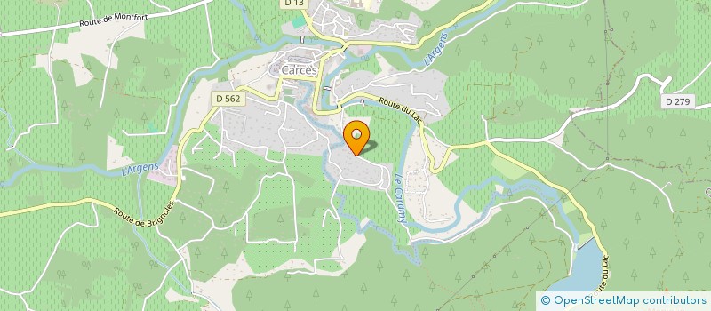 localisation de l'entreprise MONSIEUR CHRISTOPHE LIEUX  CARCES