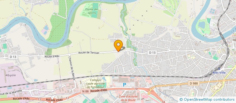 localisation de l'entreprise MONSIEUR CHRISTOPHE LIGE à ALBI