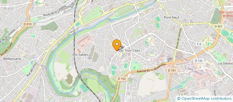 localisation de l'entreprise MONSIEUR CHRISTOPHE LINGOLO ELANGA  POITIERS