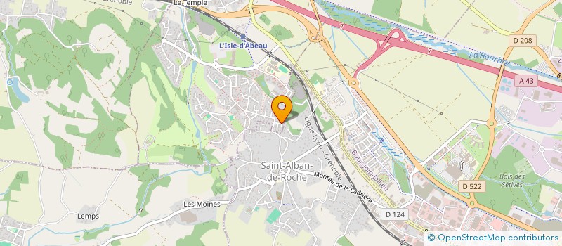 localisation de l'entreprise MONSIEUR CHRISTOPHE LIONNEL TEIL  L'ISLE-D'ABEAU