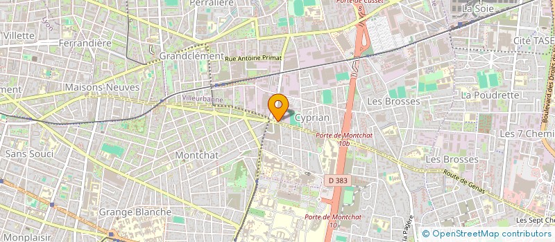 localisation de l'entreprise MONSIEUR CHRISTOPHE LIOTHIER  VILLEURBANNE