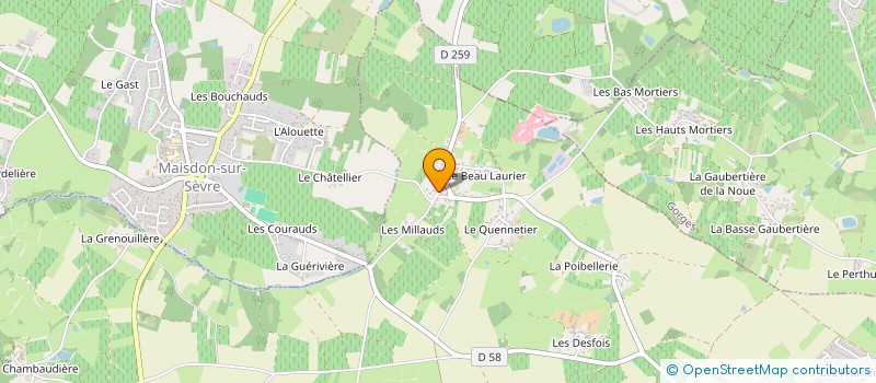 localisation de l'entreprise MONSIEUR CHRISTOPHE LOIRAT à MAISDON-SUR-SEVRE
