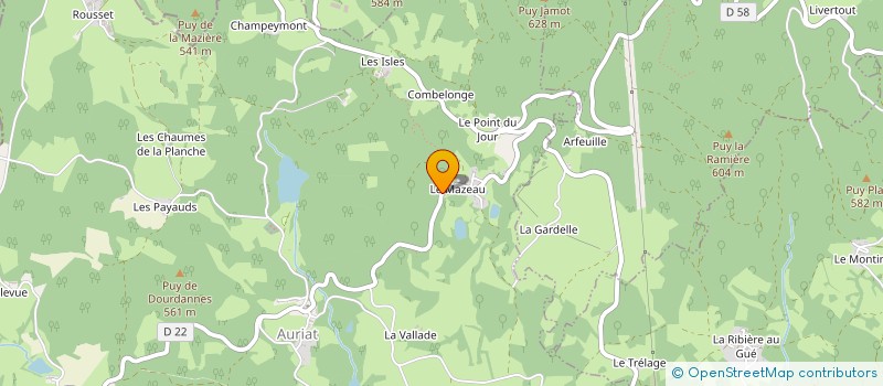 localisation de l'entreprise MONSIEUR CHRISTOPHE LONGUE à AURIAT