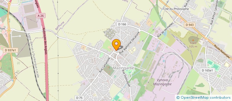 localisation de l'entreprise MONSIEUR CHRISTOPHE LONGUEPEE  MAZINGARBE