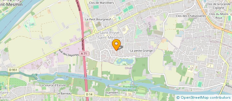 localisation de l'entreprise MONSIEUR CHRISTOPHE LOPEZ à SAINT-PRYVE-SAINT-MESMIN