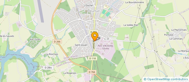 localisation de l'entreprise MONSIEUR CHRISTOPHE LORY  PLEURTUIT