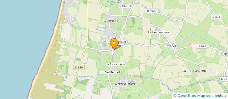 localisation de l'entreprise MONSIEUR CHRISTOPHE LOTON  GOUVILLE-SUR-MER