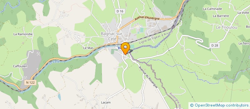 localisation de l'entreprise MONSIEUR CHRISTOPHE LOUDES  BAGNAC-SUR-CELE