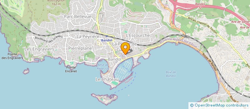 localisation de l'entreprise MONSIEUR CHRISTOPHE LOUIS à BANDOL