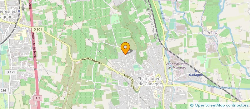 localisation de l'entreprise MONSIEUR CHRISTOPHE LOUVET  CHATEAUNEUF-DE-GADAGNE