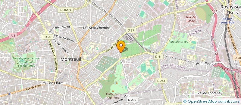 localisation de l'entreprise MONSIEUR CHRISTOPHE LUCIEN à MONTREUIL