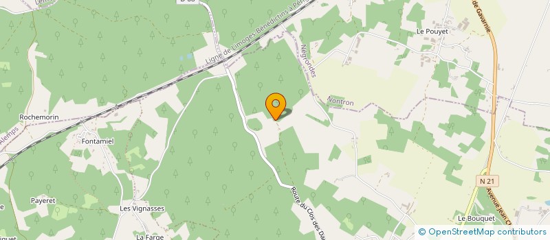 localisation de l'entreprise MONSIEUR CHRISTOPHE LUDINANT à SORGES-ET-LIGUEUX-EN-PERIGORD
