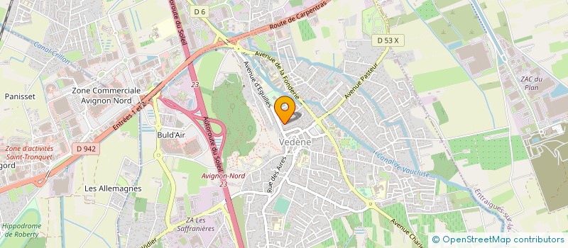 localisation de l'entreprise MONSIEUR CHRISTOPHE LUNETTO à VEDENE