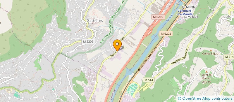 localisation de l'entreprise MONSIEUR CHRISTOPHE LUPI  GATTIERES