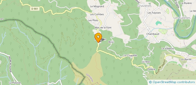 localisation de l'entreprise MONSIEUR CHRISTOPHE LYOTARD  GRAVIERES