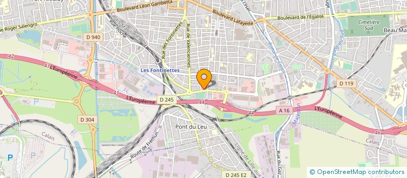 localisation de l'entreprise MONSIEUR CHRISTOPHE MAEREL  CALAIS