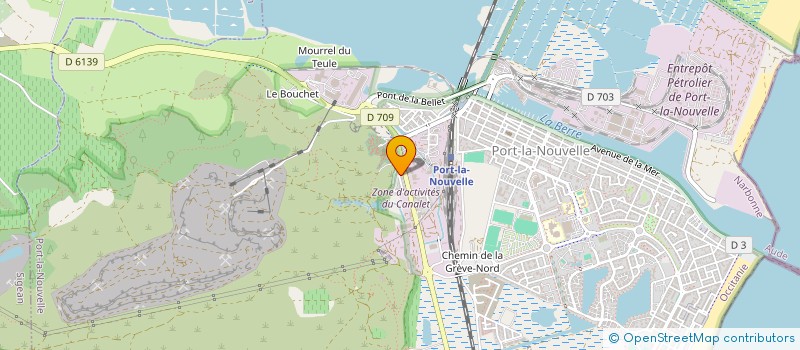 localisation de l'entreprise MONSIEUR CHRISTOPHE MAGNAT  PORT-LA-NOUVELLE