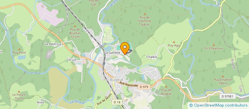 localisation de l'entreprise MONSIEUR CHRISTOPHE MAGNAUDEIX  BUGEAT