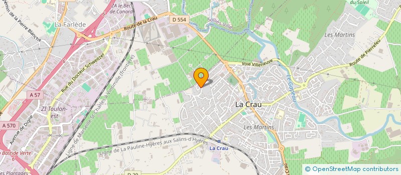 localisation de l'entreprise MONSIEUR CHRISTOPHE MAGNETTO  LA CRAU