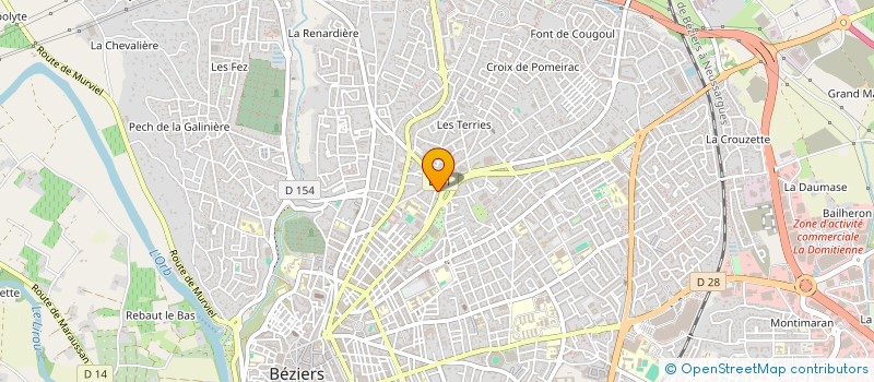 localisation de l'entreprise MONSIEUR CHRISTOPHE MAILHE  BEZIERS